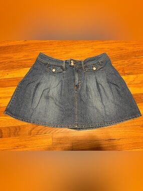 Vintage Y2K Denim Mini Skirt Junior size 15